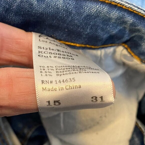 KanCan Womens Jeans 15/31 Distressed Medium Wash Cotton Blend Casual Style - Picture 3 of 16
